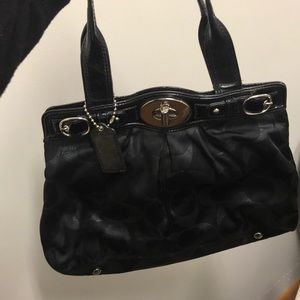 Black coach purse